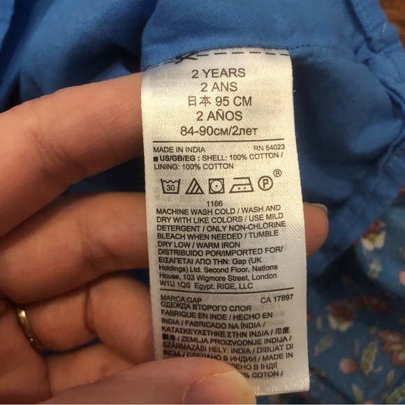 Gap Floral Summer Dress 2 Years - Picture 6 of 6